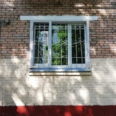 кованая решетка дутой формы, модель РКД - 035