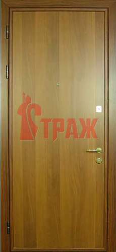 дверь для загородного дома, отделка ламинат с двух сторон, два замка