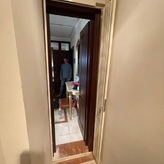 белая дверь гармошка в собранном виде