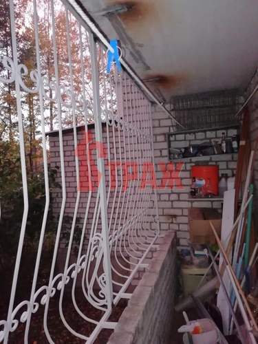 балконная решетка выд изнутри