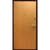 металлическая дверь с ламинированной панелью и двумя замками